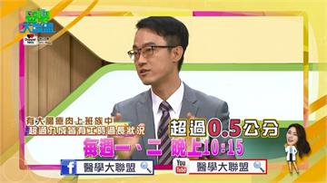《醫學大聯盟》你有這些壞習慣嗎？NG作息會增加大腸癌風險！
