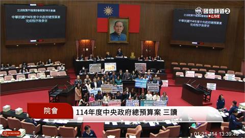快新聞／藍白聯手狂刪！總預算三讀通過　大砍2075億、凍結2600多億