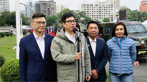 快新聞／高雄元旦升旗！邱議瑩等「3選將」隨行　陳其邁批中國軍演破壞和平