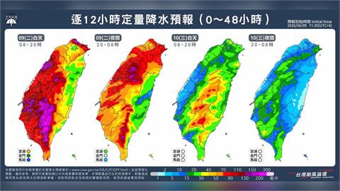 梅雨鋒面抵達「掛在台灣上空」！專家示警「南部皮繃緊」2波降雨高峰來襲
