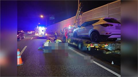 最新／國1五楊高架死亡車禍！駕駛下車遭撞身亡