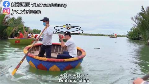 快吐了！體驗越南「水上竹籃船」　台男兩眼昏花激動喊：頭好暈