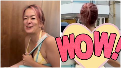 《百靈果》凱莉「當媽1年」真實體態曝！上街「只穿比基尼」被PO網