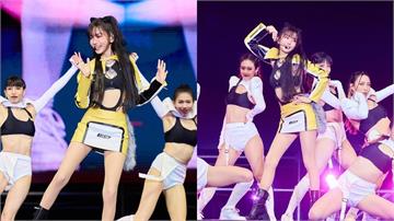 謝金燕登鴻海尾牙飆唱！修長辣腿大跳〈練舞功〉 搬「超狂演出」嗨翻大巨蛋