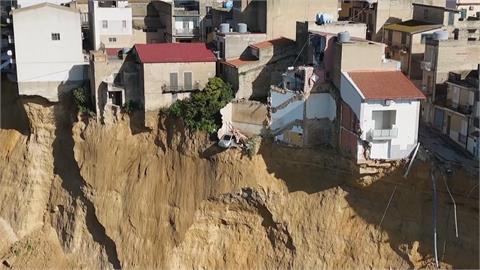 義大利西西里島小鎮暴雨　大規模山崩緊急撤離1500人