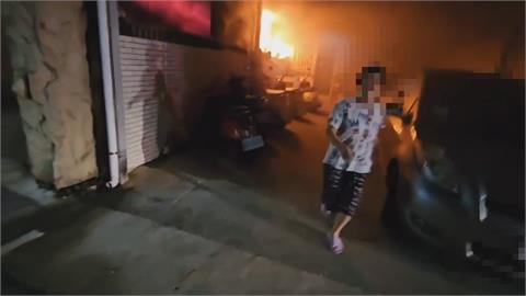 澎湖租車行凌晨大火！　1男受困消防隊當「人梯」引導逃生