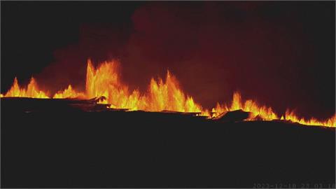 冰島火山噴發 岩漿噴發宛如噴泉 緊急撤離4000居民
