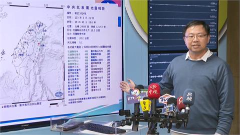 花蓮秀林鄉規模5.3地震　劇烈震動瞬間畫面曝光