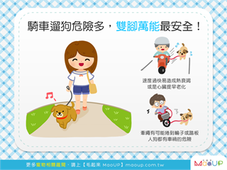 【汪汪出門趣】習慣騎車遛狗嗎？「腳踏實地」才安全喔！