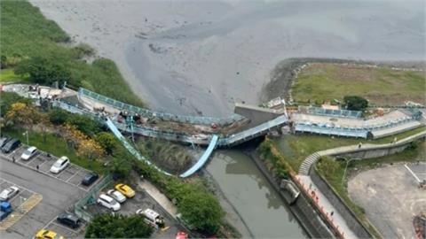 新北「觀音坑溪橋」工程中斷成兩半　3工人受傷2人一度受困