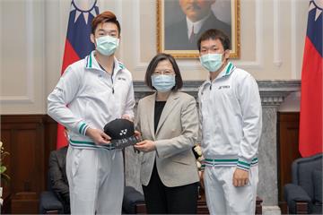 總統府接見世界羽聯年終賽參賽選手 蔡英文：戴資穎辛苦了 台灣謝謝妳
