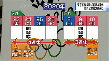 一起放假看奧運！日本開閉幕式前後放連假