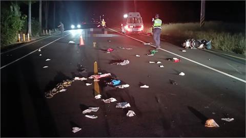 驚悚車禍！死者步行遭機車撞飛　又遭數輛車輾過