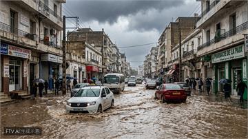 利比亞首都暴雨淹水成災！街道癱瘓釀1人觸電身亡