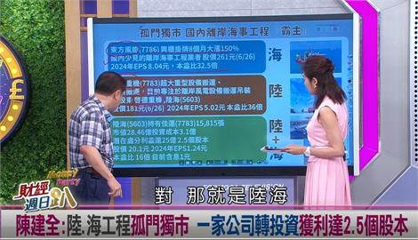 週日趴(影)／達人:陸、海重機工程孤門獨市 一公司轉投資獲利2.5個股本