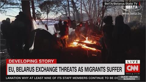 波蘭、白俄羅斯邊境移民危機！　移民失溫、爭搶人道救援物資