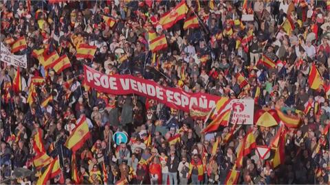 反總理桑切斯連任　西班牙馬德里逾17萬人大遊行
