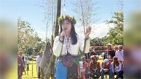 陳瑩出席部落祭典 耆老讚:卑南女兒做得比媳婦多