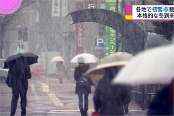 冷空氣襲日本  東北首波降雪變銀白世界