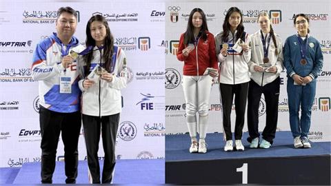 擊劍/台灣史上首位世界冠軍在這裡!15歲女將林雨潔帶傷拚到底!埃及站封后寫紀錄