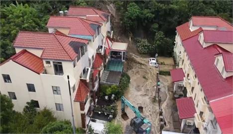 台中大坑山道路斷！　土石流毀民宅空拍畫面曝光