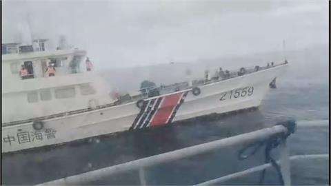 中菲南海衝突！　中國海警船射水砲.撞擊菲國船隻