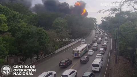 巴拿馬運河大橋油罐車爆炸！ 火舌狂燒釀1死2傷