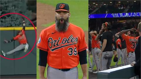 MLB(影)／太扯啦！再見轟⭢再見接殺　「飛天神搶劫」全場驚呆超真實反應全都錄