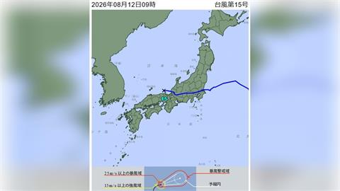 颱風「昌鴻」首登日本茨城釀４傷　已轉弱為熱帶低壓
