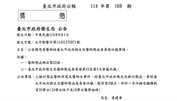 台大婦產部「三匹狼逃了一匹」   北市公告剩餘2狼醫懲戒下場！