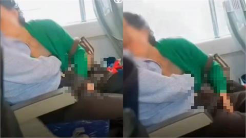 南韓火車上演「限制級激情秀」畫面流出！阿珠媽車廂內「抓鳥狂吻」嬌喊：歐巴～