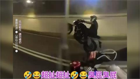 耍帥？重機騎士台3線隧道內大玩「翹孤輪」　等著吃罰單