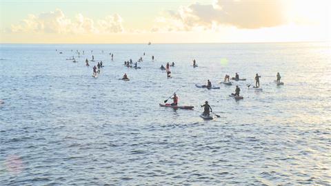 挑戰立槳17公里橫渡基隆嶼　推廣海洋永續思想