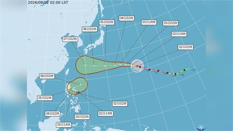 快新聞／白海豚西行「路徑南修」恐大轉彎？氣象署揭三大劇本　最靠近台灣時間曝