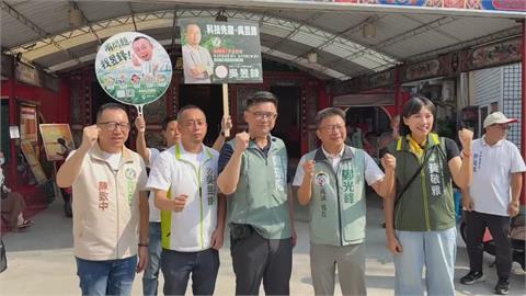 賴瑞隆小港二苓市場拜票 喊「當選隔天就上工」
