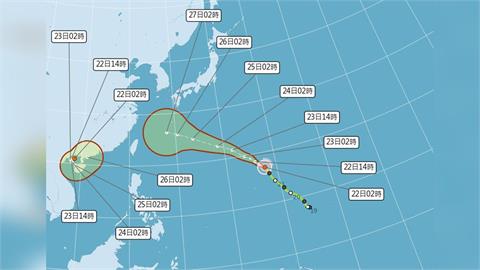 快新聞／新颱風生成！太平洋雙颱共舞　第19號「紫檀」最新路徑曝