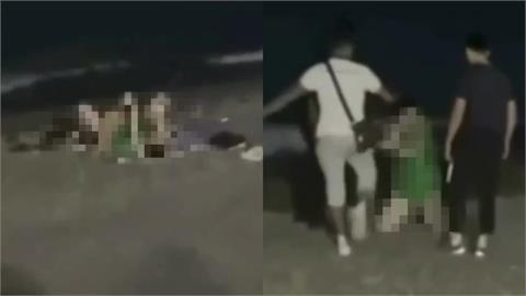 情侶躺海灘野戰！親熱一半「遭路人踹停」男友不爽嗆聲「超慘下場」曝光