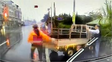快新聞／與安親班專車相撞 嘉義縣貨車司機頭上有6公分撕裂傷、學童輕傷