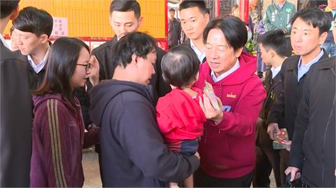大年初二參香祈福行程多　賴蕭趕場向民眾拜年