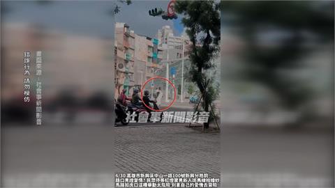 不要命？新人大馬路取景拍婚紗照　新郎抱新娘轉圈