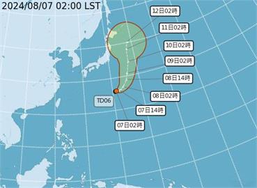 快新聞／又有颱風？1熱帶性低氣壓形成恐「發展成輕颱」　對台影響路徑曝光