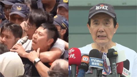 黃國昌率眾衝拒馬「伸手勒警脖」！脫序貼臉咆嘯嗆：馬英九都沒這麼惡劣
