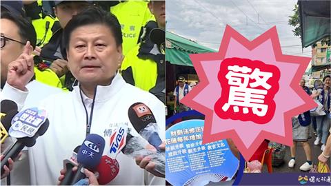 傅崐萁現身菜市場拜託「發1物」震撼畫面流出！民眾閃躲怨︰買菜還被迫握手