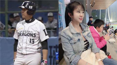 棒球(影)／辣妻攜子場邊應援！「神全」林益全CPB熱身賽首打席「首安」就出爐