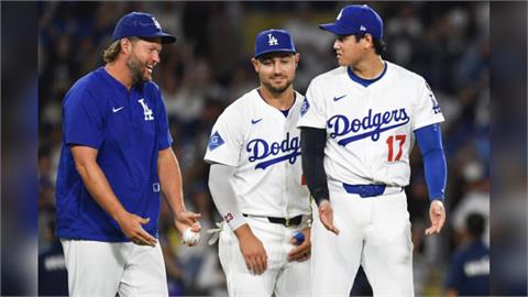 MLB(影)／道奇連續13年闖進後賽！開香檳慶祝  柯蕭喊話：最後還要一起拚