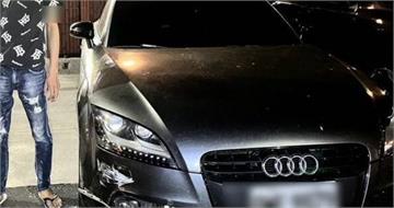 潮州毒駕男攔查竟暴衝撞警! 奧迪深夜逃逸遭逮羈押