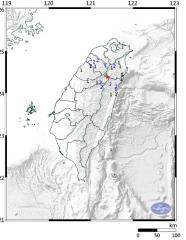 宜蘭晚間連4震 地震規模最大5.0