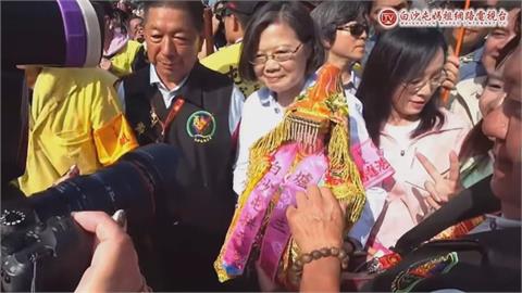 白沙屯媽祖回鑾換豪華大轎　前總統蔡英文隨行共襄盛舉
