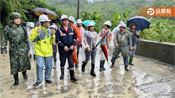 陳其邁杉林、甲仙、茂林勘災　籲民眾暫勿前往山區並加速搶修關鍵橋梁