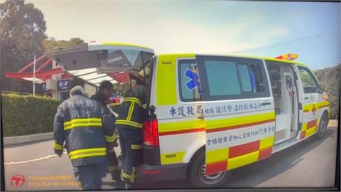 新竹汽旅火警1人昏迷獲救　現場起出疑似笑氣瓶、白粉末